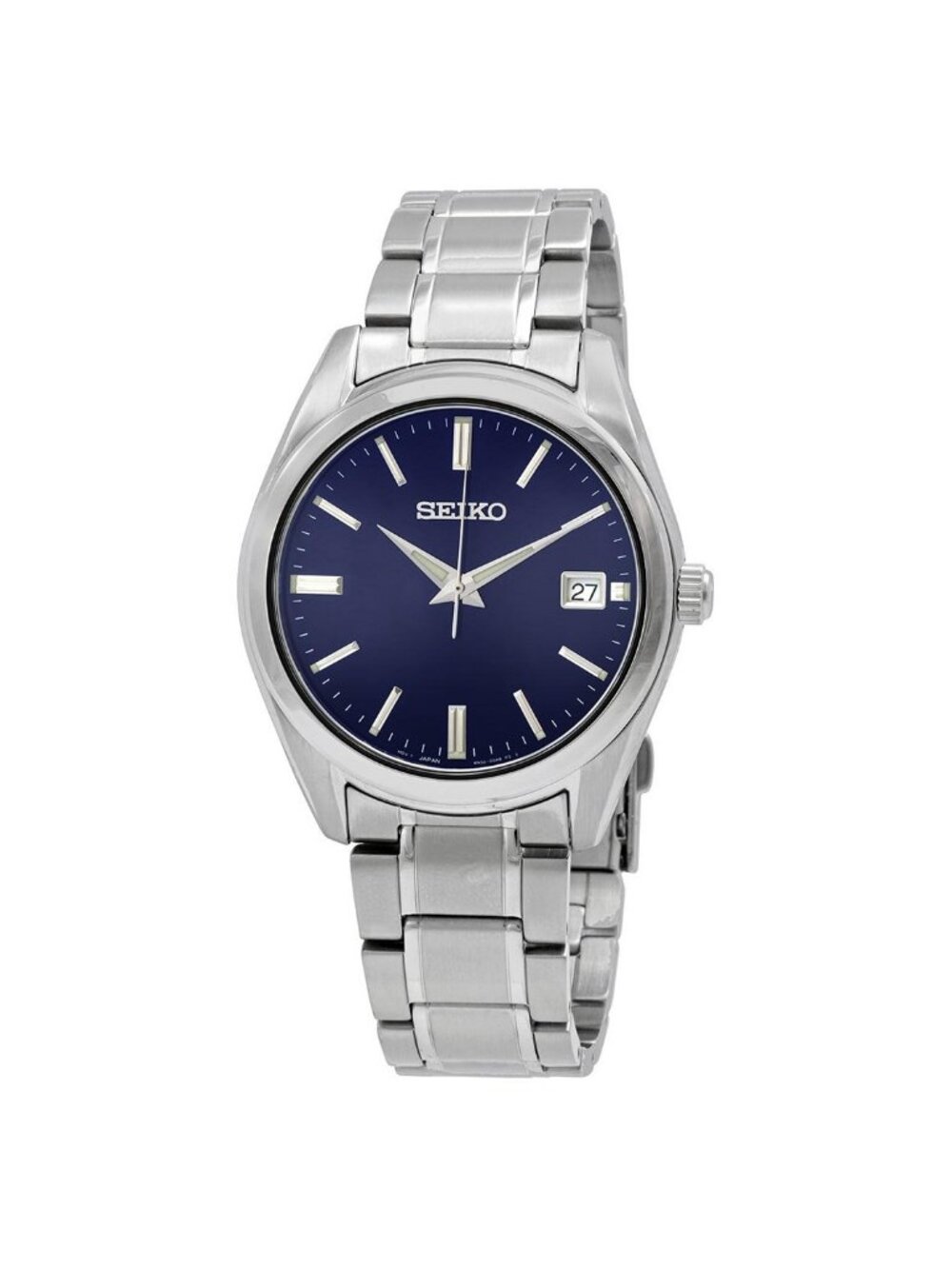 NWT Seiko Core Quartz Blue Sunray Dial Men's Watch
